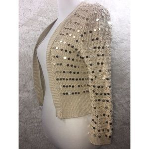 🌻 3/$35 Say What ? Cropped Knit Cardigan Large